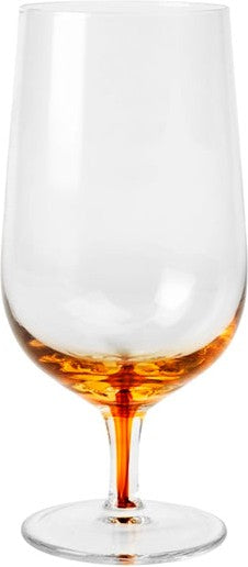 Broste Amber ølglas á fóti