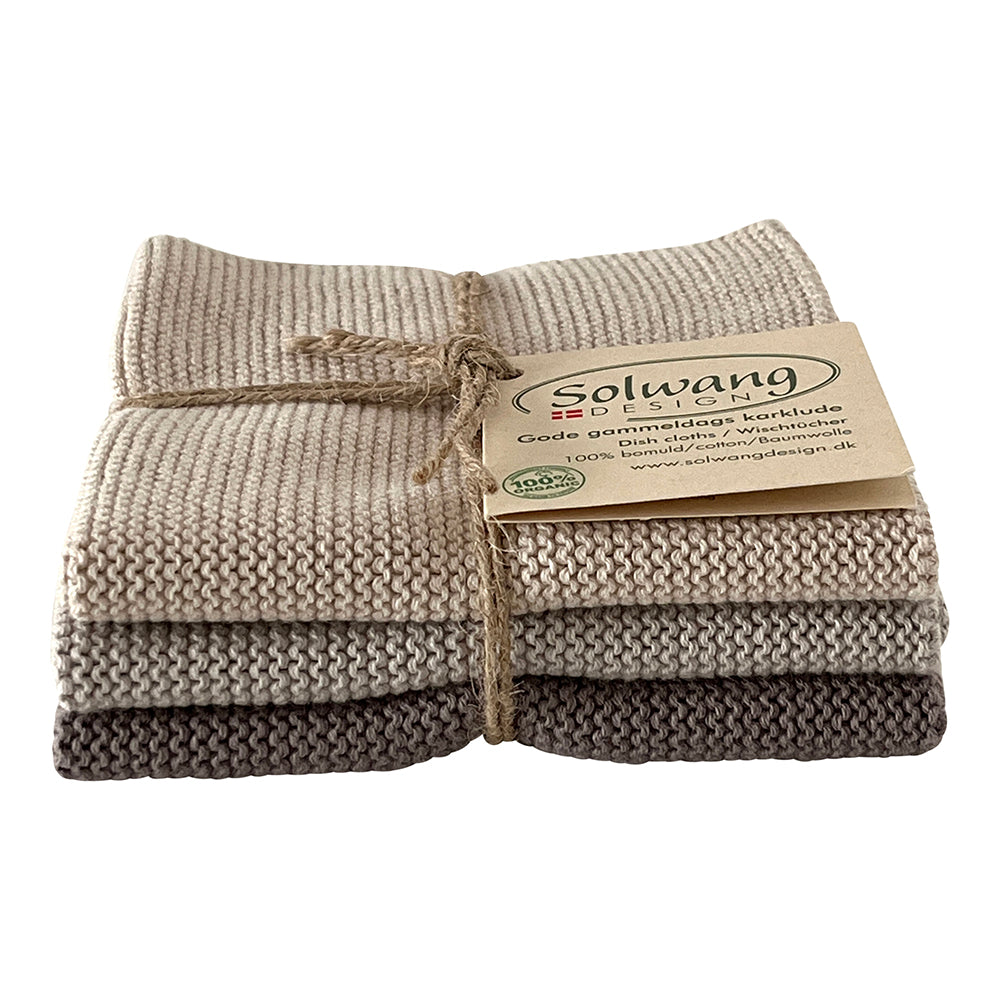 Solvang lappar 3 stk askegrå kombi