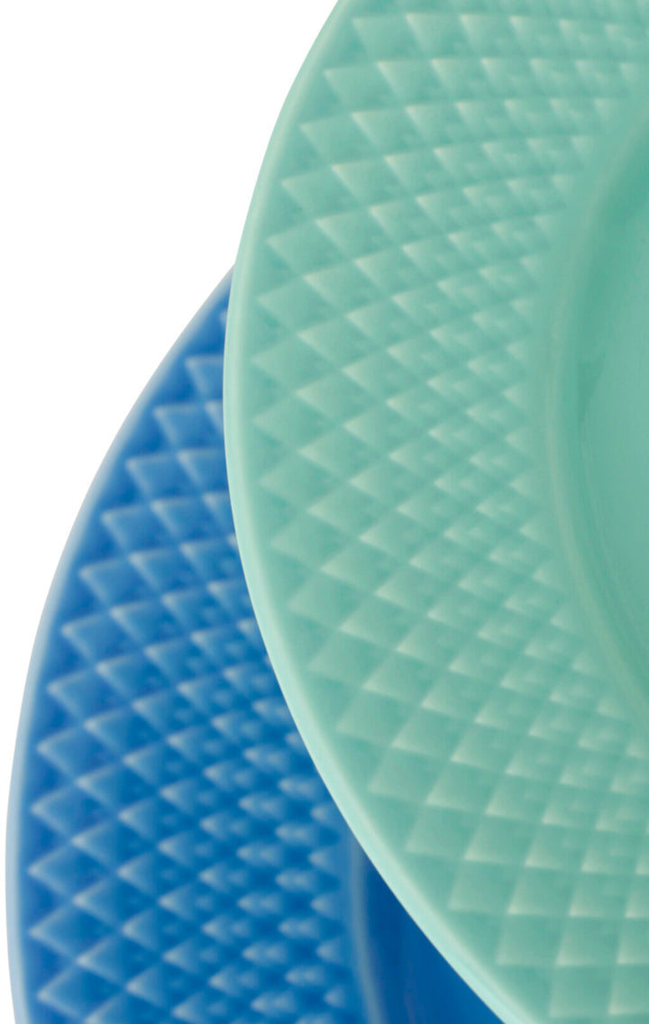 Lyngby rhombe etagefat blátt/aqua