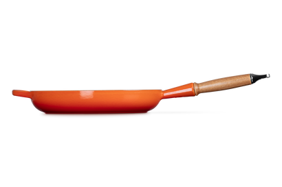 Le Creuset panna v/træhonk 28cm Volcanic