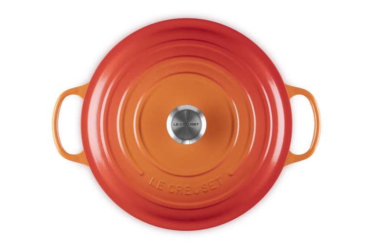 Le Creuset wok v/glas lok 36cm Volcanic