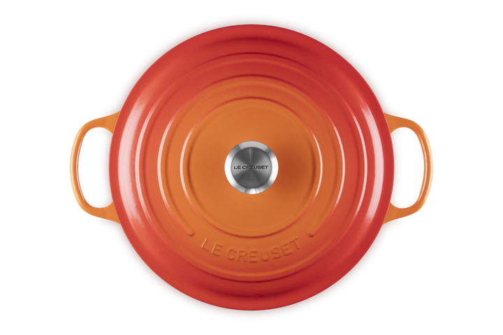 Le Creuset wok v/glas lok 36cm Volcanic