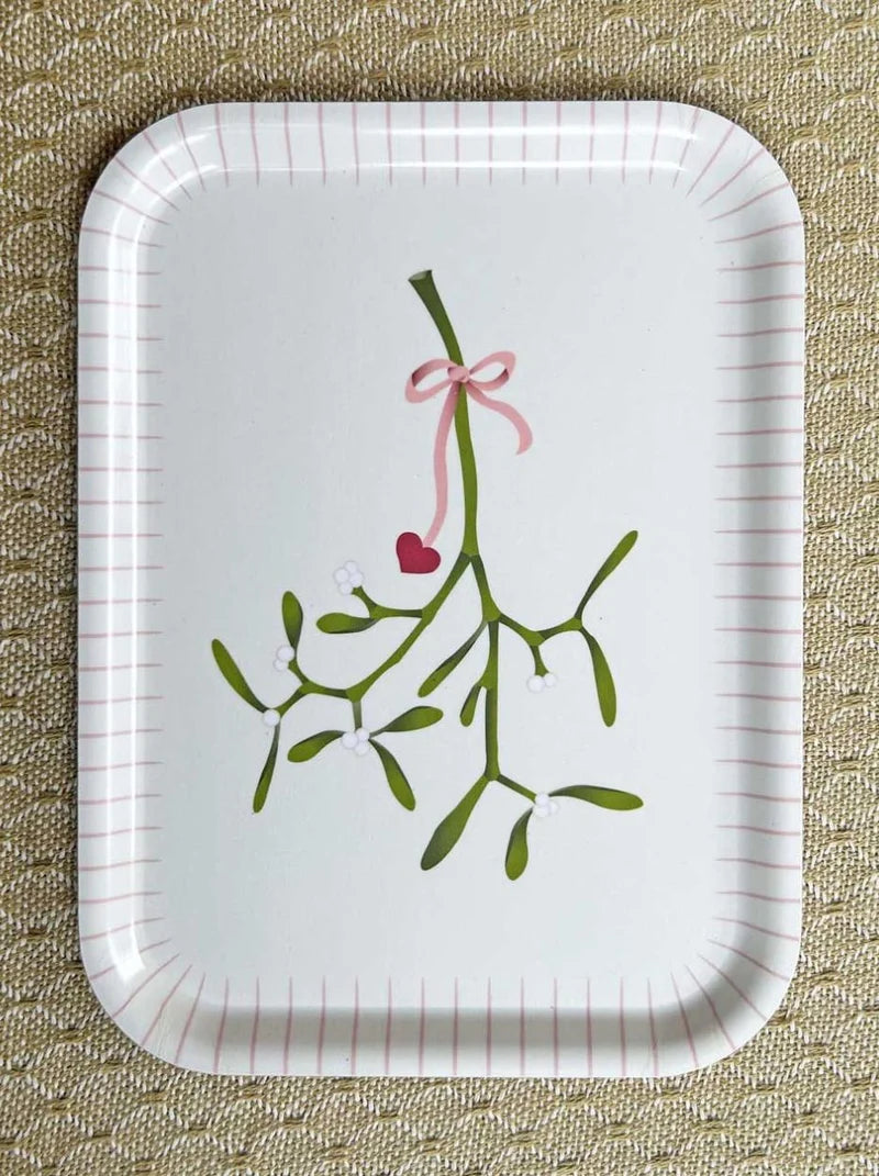 Visse Vasse bakki 20x27cm Mistletoe