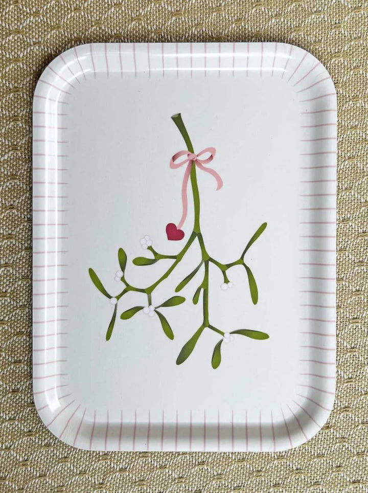 Visse Vasse bakki 20x27cm Mistletoe