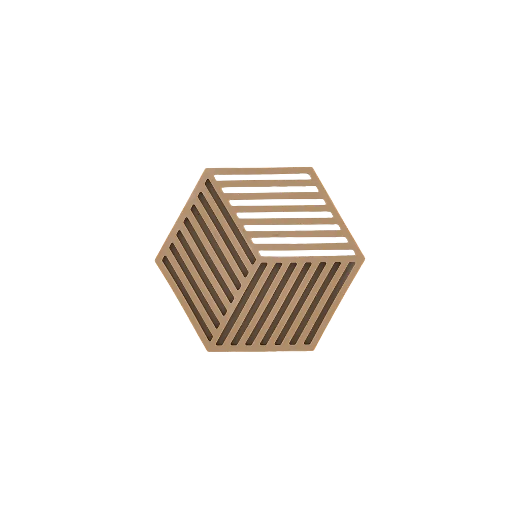 Zone Hexagon borðskánari cm Dark Camel