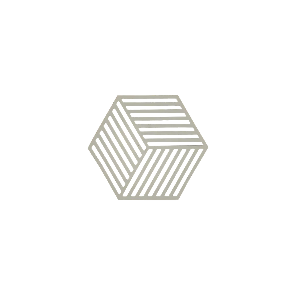 Zone Hexagon Borðskánari 16 x 14 x 0,9 cm Mud