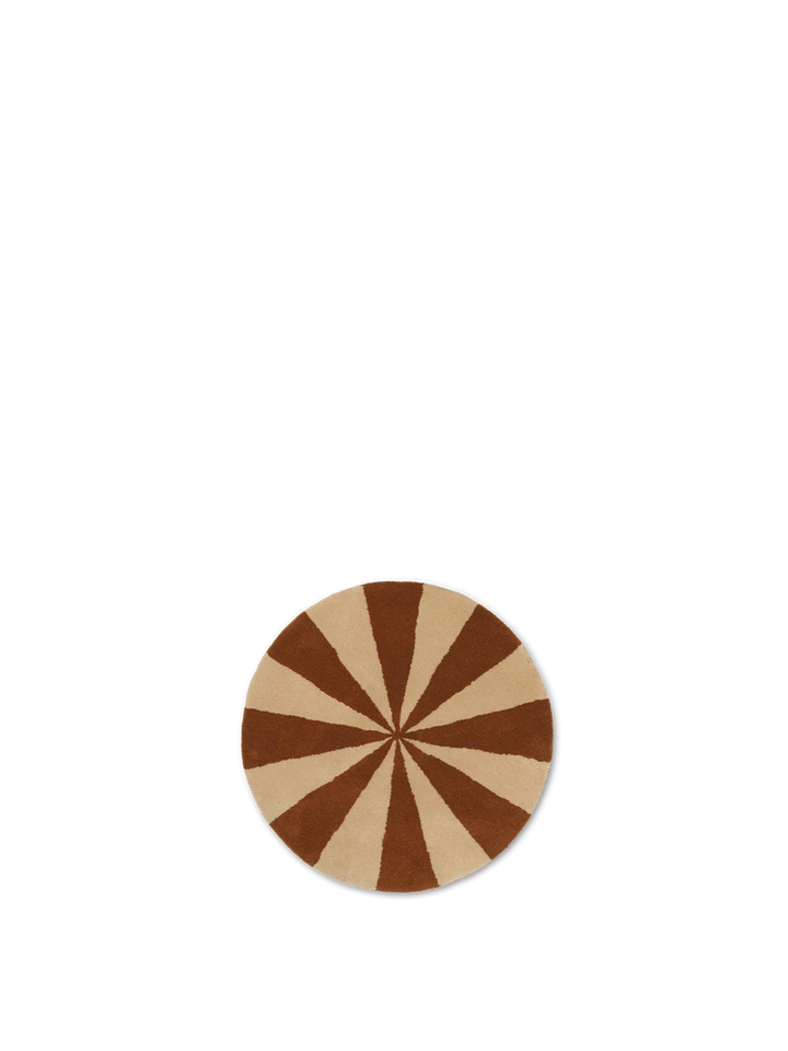 Ferm Livinga Arch golvteppi L brick/off white