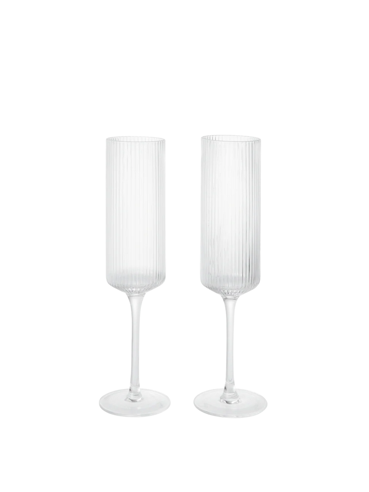 Ferm Living Ripple sjampagnuglas 2 stk