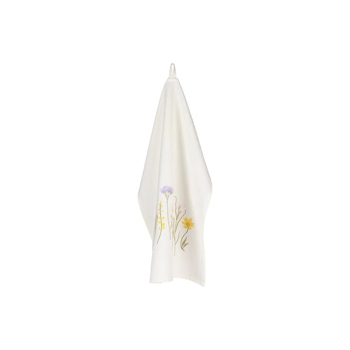 sp viskistykki hvítt v/blomstrum