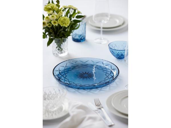 Lyngby Glas fat 30cm blátt