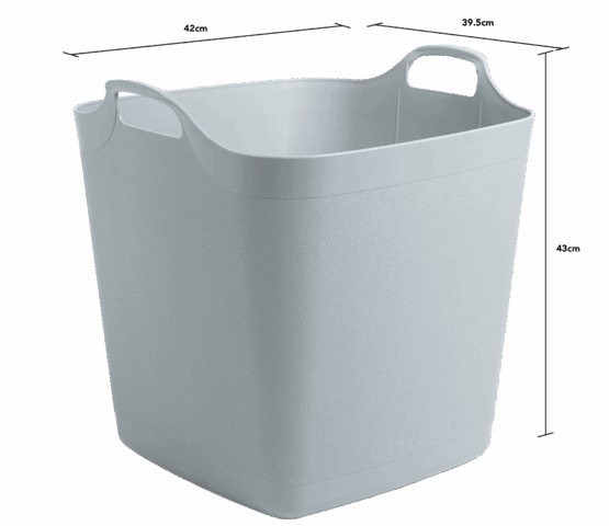 Wham Flexi-Square 40ltr Tub, grá