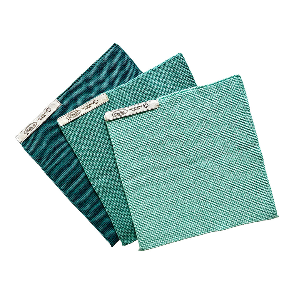 Solvang lappar 3 stk lys azur kombi