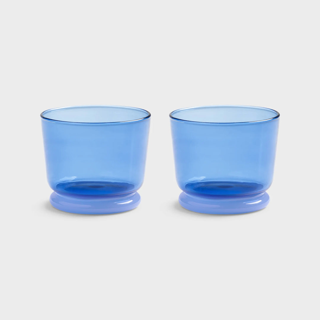 Klevering vatn glas blátt