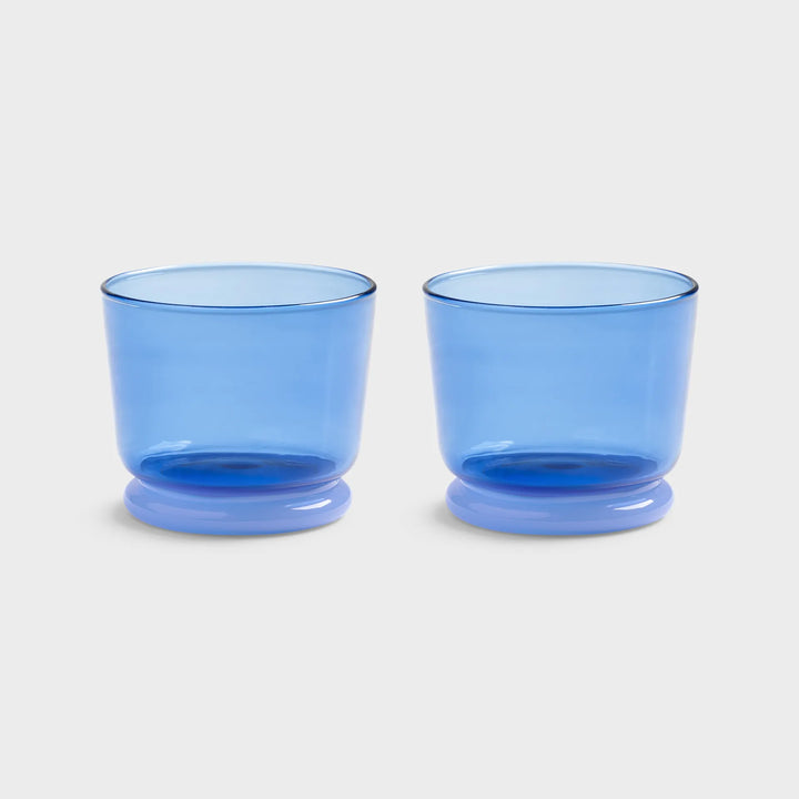 Klevering vatn glas blátt