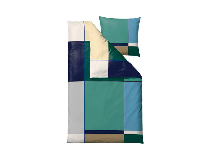 Sødahl seingjarklæði 140x200 colour block sea green