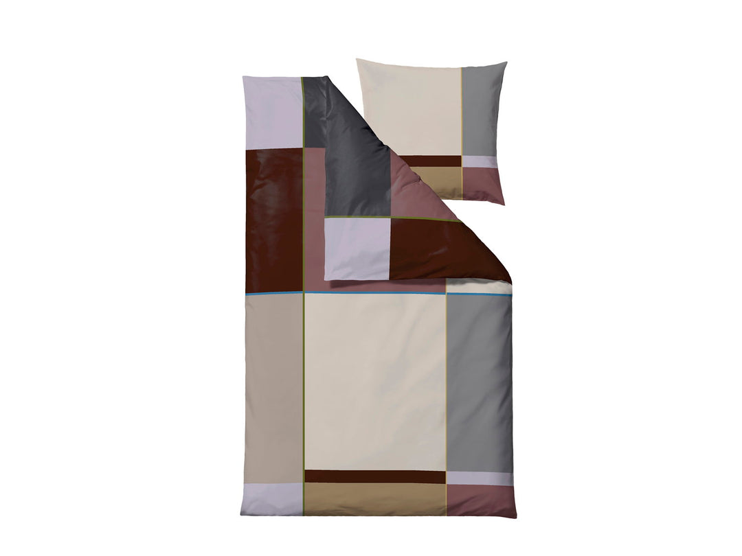 Sødahl seingjarklæði 140x200cm colour block rosewood