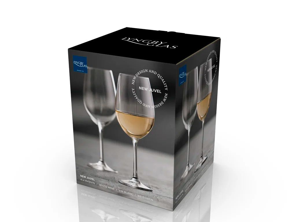 Lyngby Glas Juvel hvíttvinsglas 45cl 4 stk. NEW