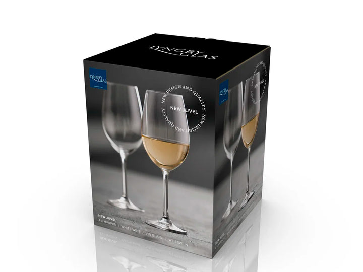 Lyngby Glas Juvel hvíttvinsglas 45cl 4 stk. NEW