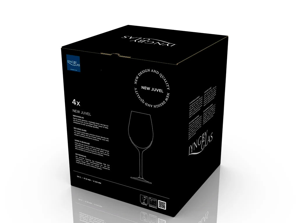 Lyngby Glas Juvel reyðvínsglas 58cl 4 stk. NEW