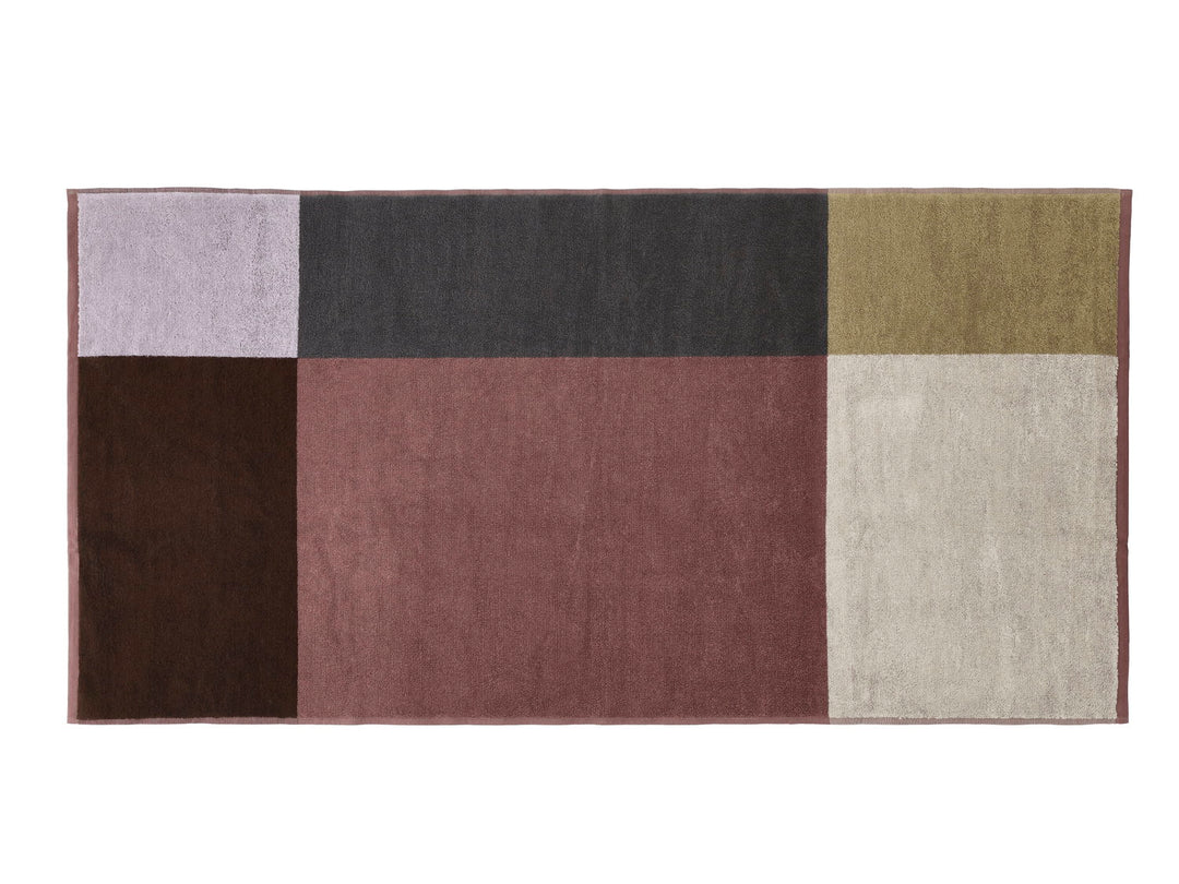 Sødahl handklæði 70x140cm colour block rosewood