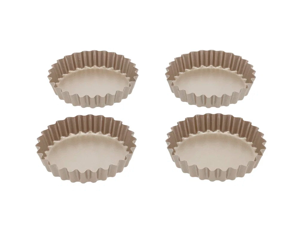 Blomsterberg mini tertuformar 4 stk rose gold