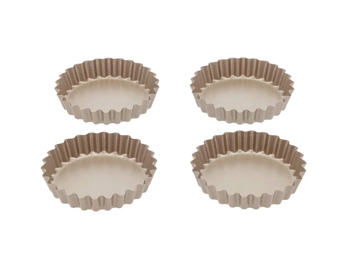 Blomsterberg mini tertuformar 4 stk rose gold