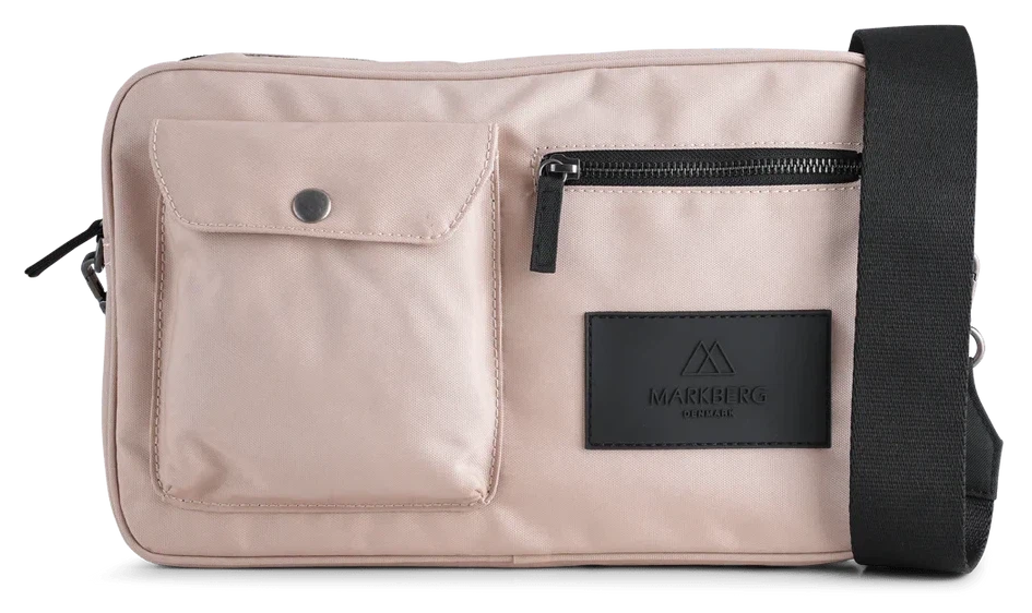 Markberg Darla Recycled Large Crossbody Bag Dusty Rose