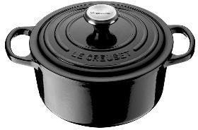 Le Creuset grýta stoypijarn 3,3L/22cm svørt