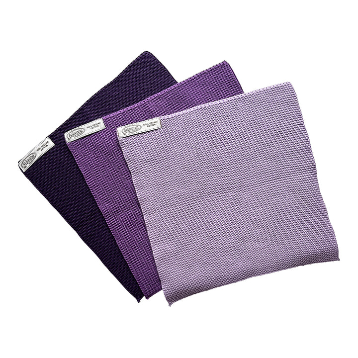 Solvang lappar 3 stk lilla kombi