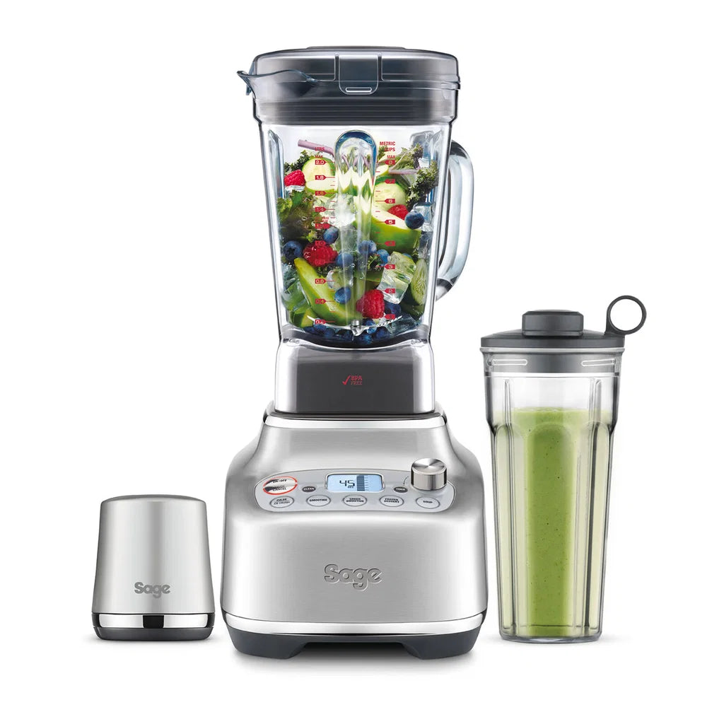 Sage Super Q Blender Brushed Steel