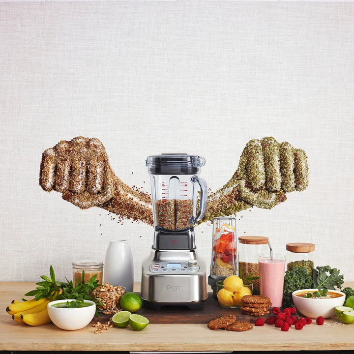 Sage Super Q Blender Brushed Steel