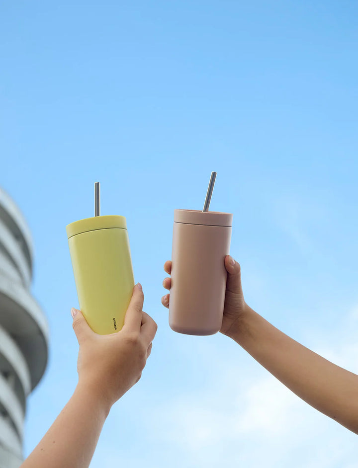 Stelton to go termokoppur við súgvirør 0,4 ltr. heather