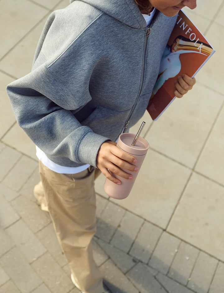 Stelton to go termokoppur við súgvirør 0,4 ltr. heather