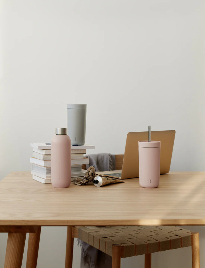 Stelton to go termokoppur við súgvirør 0,4 ltr. heather