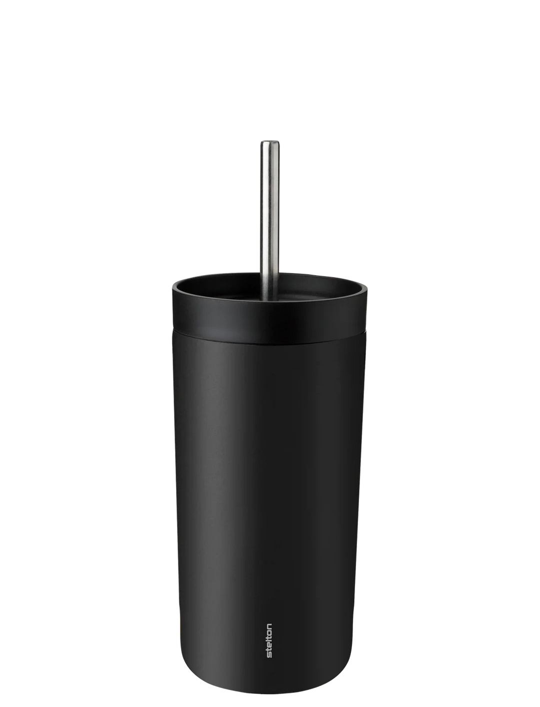 Stelton to go termokoppur við súgvirør 0,4 ltr. black