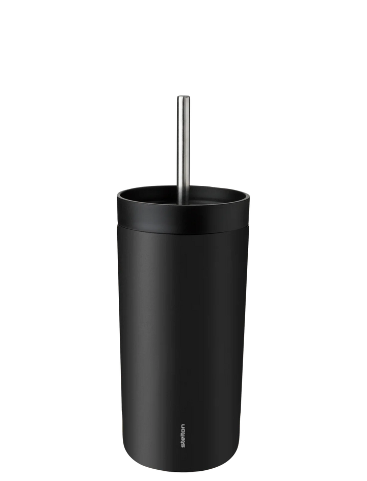 Stelton to go termokoppur við súgvirør 0,4 ltr. black
