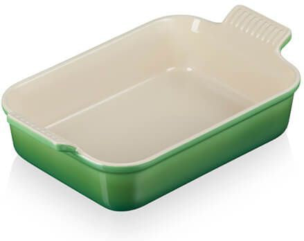 Le Creuset heritage fat 26x19cm bamboo green