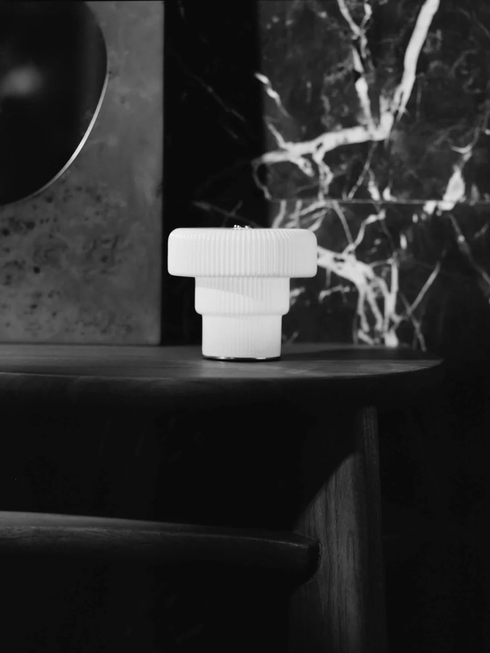 Ferm Living Ripple lampa h10cm hvít