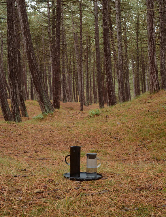 Stelton EM77 sett termokanna, serveringsbakki og vatnkanna svart