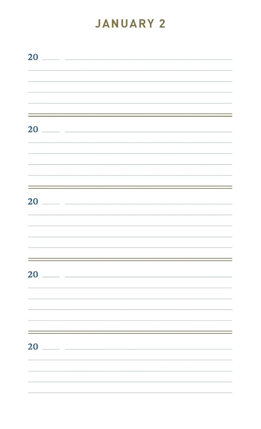 New Mags one line a day - denim