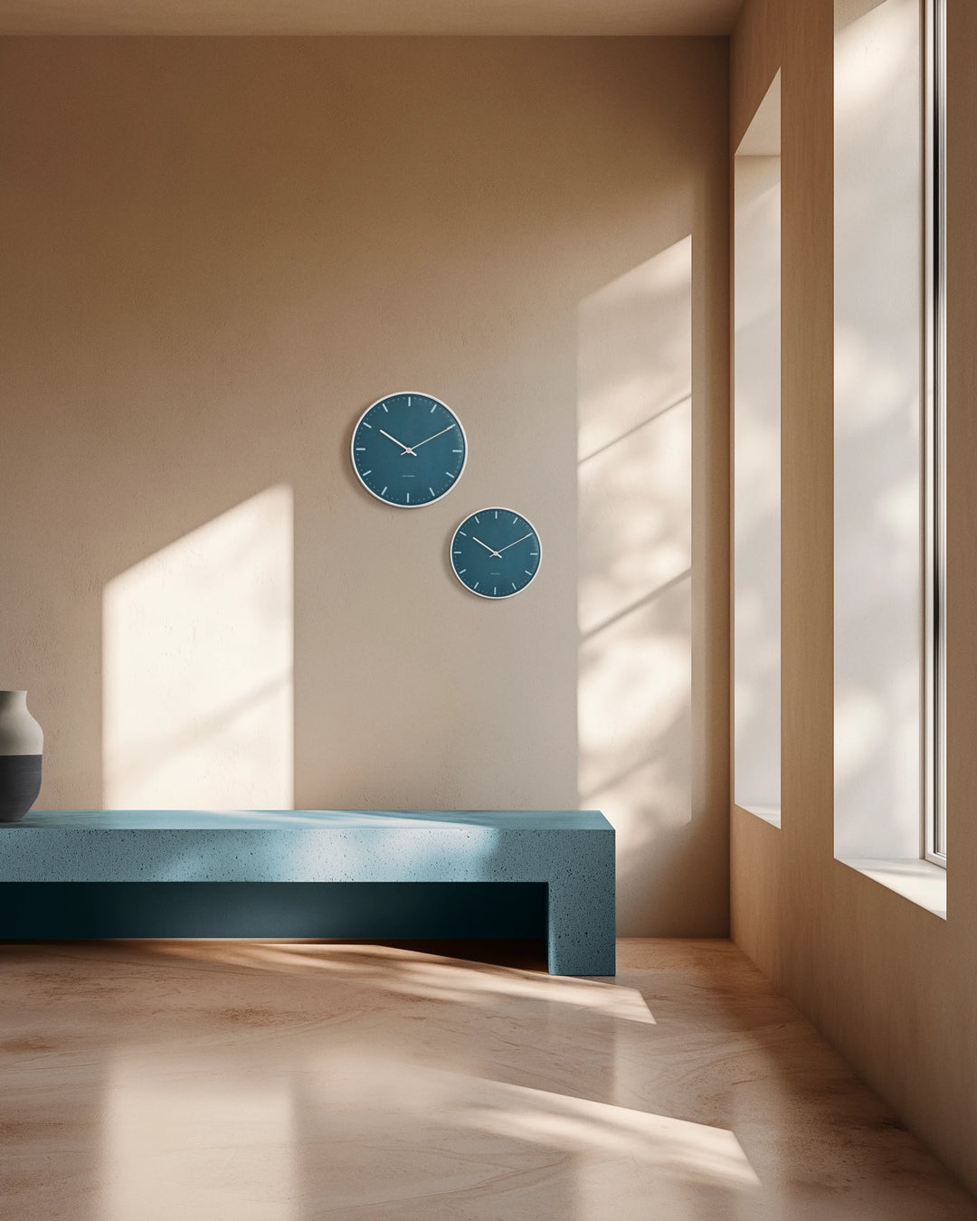 Arne Jacobsen klokka blá ø29cm