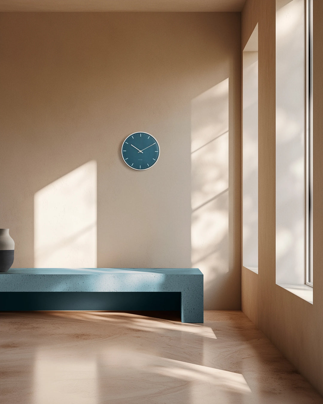 Arne Jacobsen klokka blá ø29cm