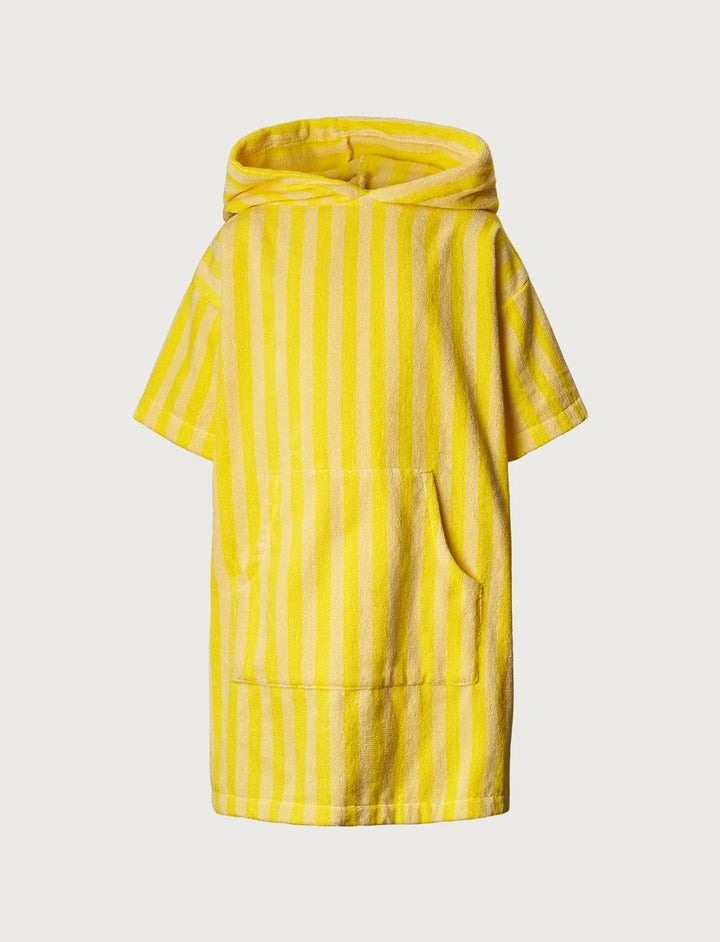 BONGUSTA Naram Poncho, pristine & neon yellow