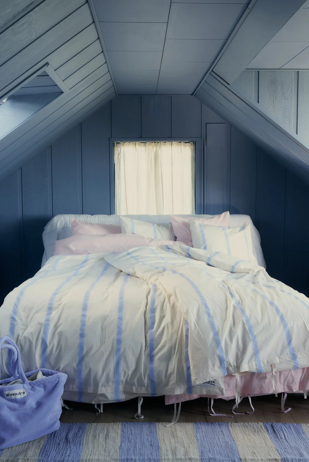 Bongusta seingjarsett ivory lavender and mint 140x200cm