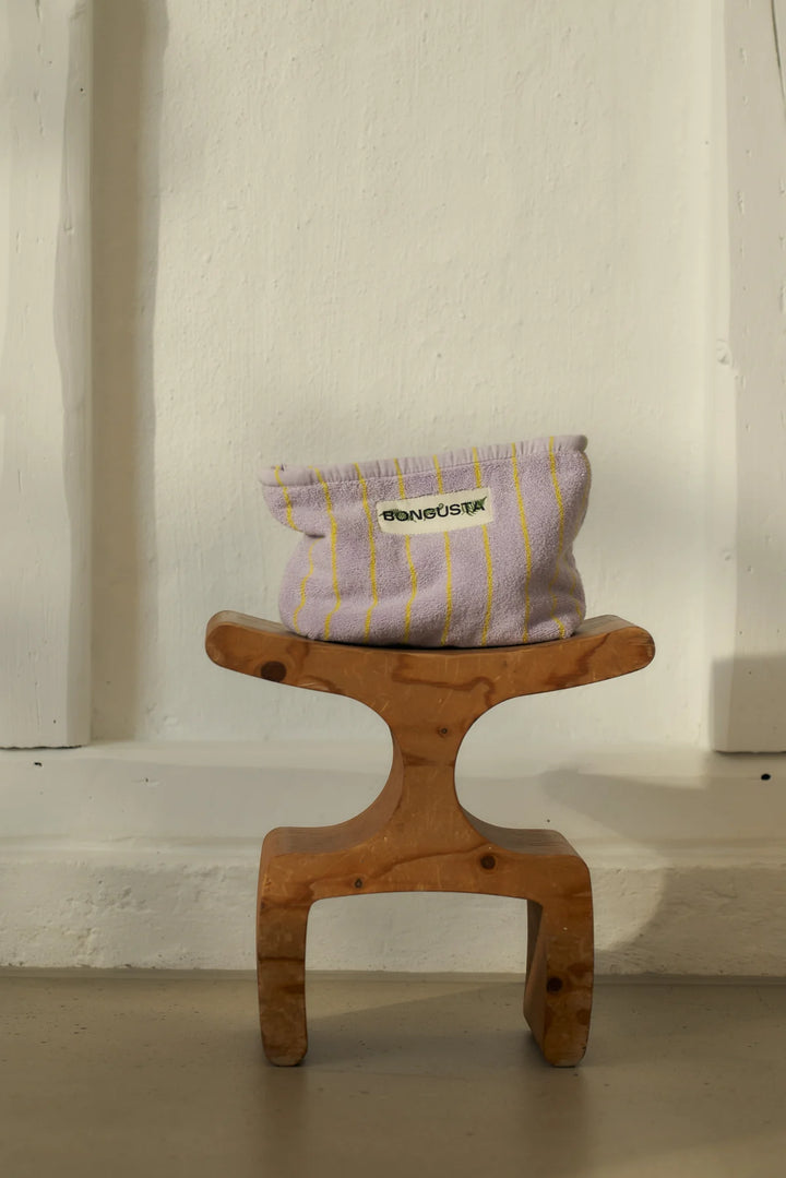 Bongusta toilettaska lilac and noen yellow