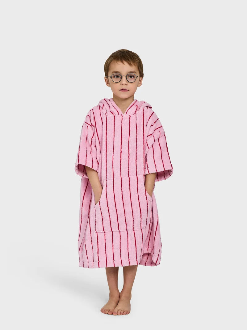 BONGUSTA Naram Poncho, baby pink & ski patrol