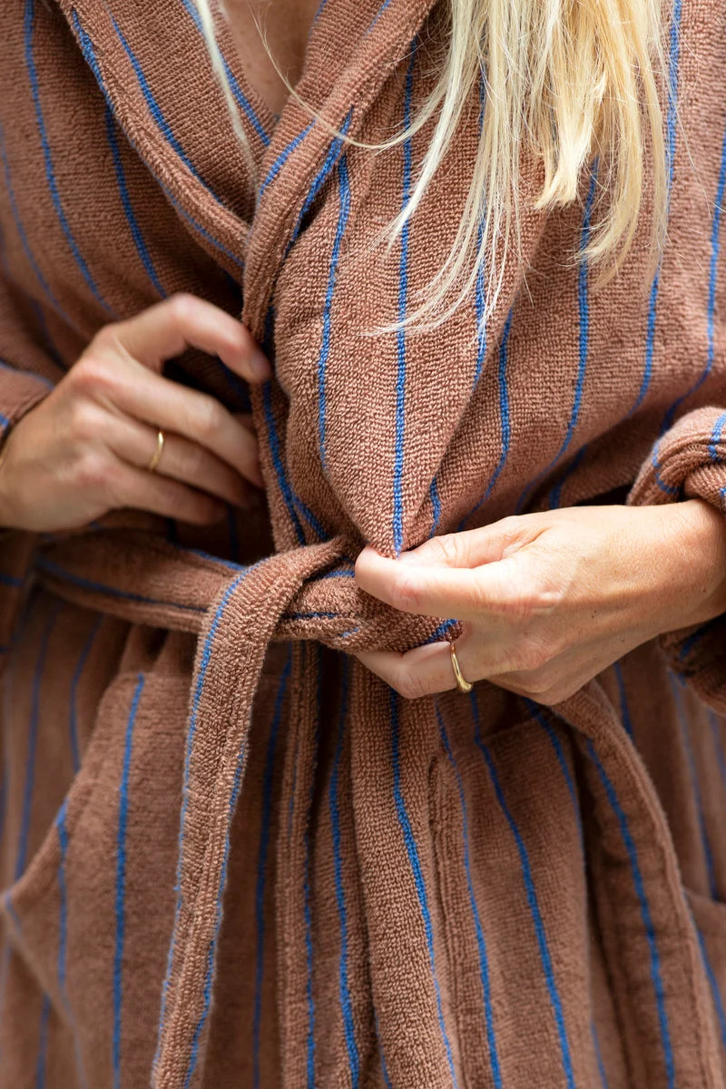 BONGUSTA Baðikápi camel & ultramarine
