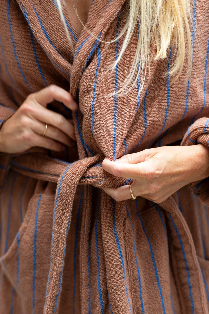 BONGUSTA Baðikápi camel & ultramarine