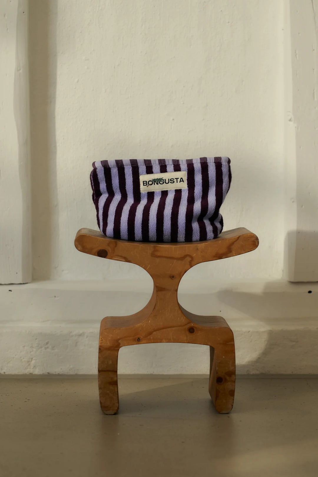 Bongusta toilettaska wine and lavener blue