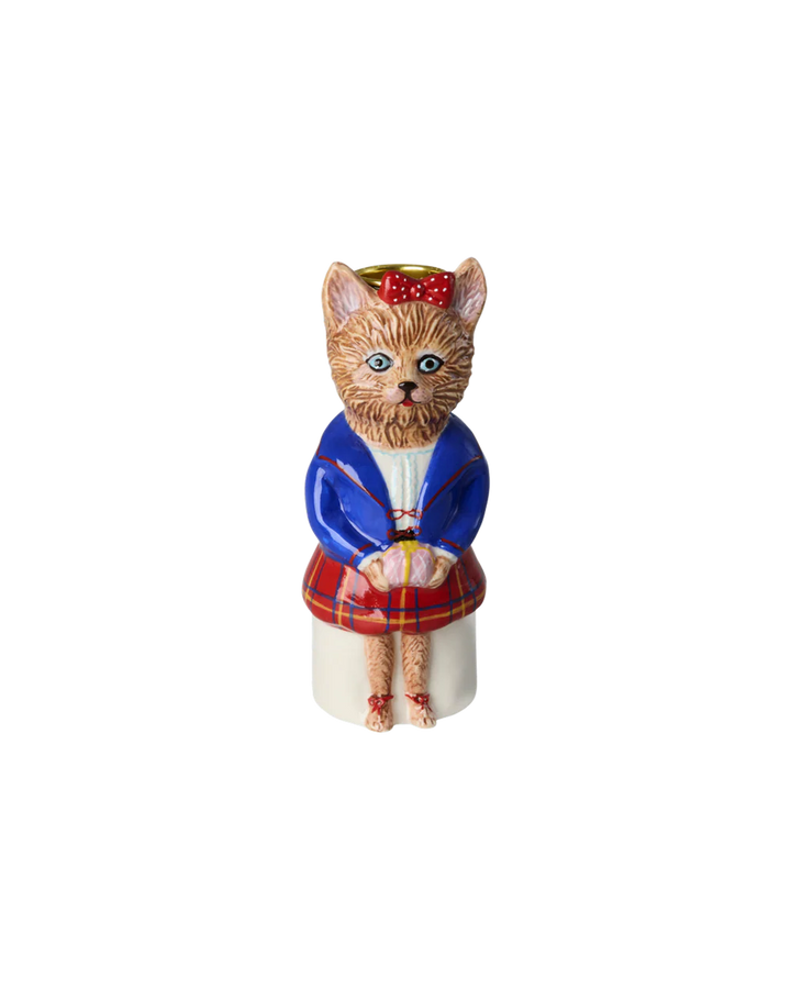 Rice ljósastaki hundur i klaðum 18cm